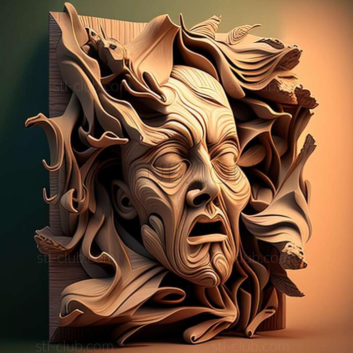 3D мадэль RELIEFCARVED WOODEN (STL)